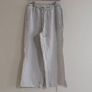 [H&M] Linen-Blend Pants with Altered Length - Size S